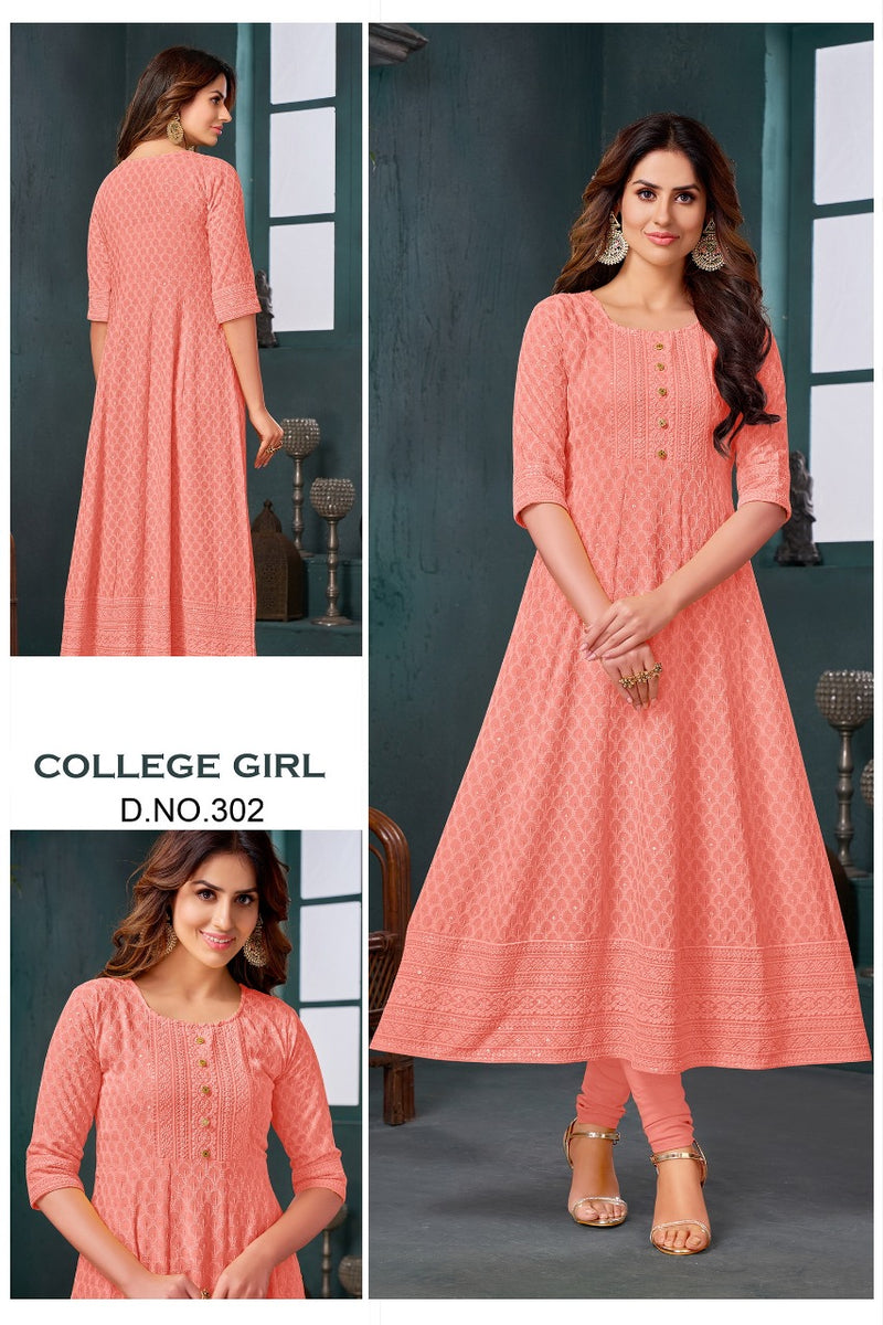 Formal Wear Straight Rayon Ankle Length Designer Kurtis, Size: L XL XXL,  Wash Care: Handwash at Rs 299 in Surat